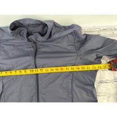 Janji Thermal Zephyr Runner Jacket Womens Large Periwinkle Gray Full Zip