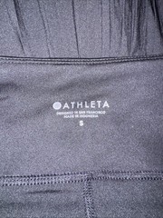 Athleta Backspin Tennis Skirt 15”Black Size Medium Pleated Run Pickleball Golf