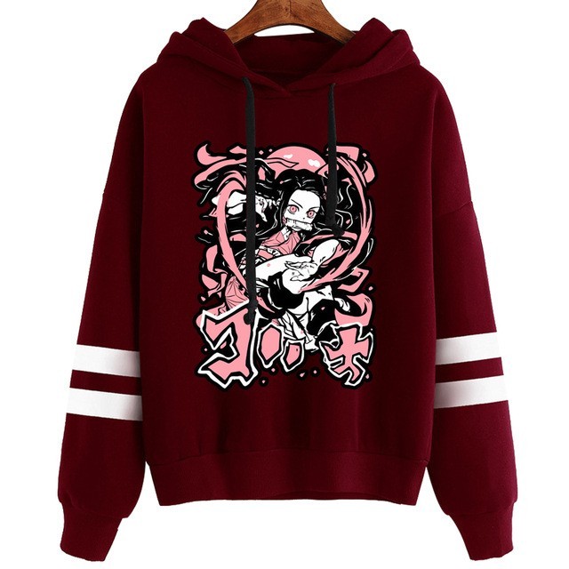 Demon Slayer Nezuko Kamado Hoodies, Anime Men Women Pullover Hooded Sweatshirt