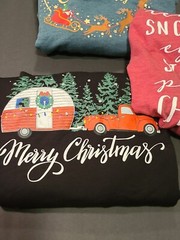 State of Mine Women’s Merry Christmas Large Graphic Black Sweatshirt Lot Of 3