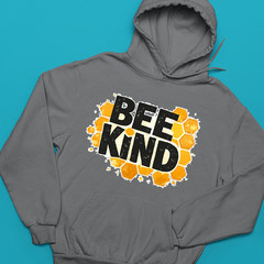 Bee Kind World Bee Day Hoodie Cute Cartoon Bumble Bee Honey Jar Funny Gift
