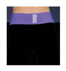 ChloeNoel PS792 3″ Waist Band Black/Color Cuffs Elite Figure Skating Pants & Fr