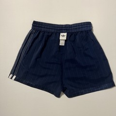 AUTHENTIC XS Adidas Originals Women’s Pinstripe Shorts Navy Blue KD2285