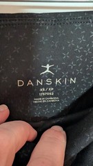 Danskin Women’s Size XS Leggings Black with Stars