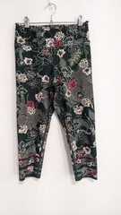 DHARMA Sz S Knee Length Tropical Design Activewear Leggings