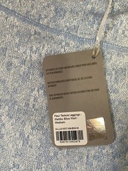 NWT Gymshark Leggings Fleur Texture Light Blue Marl Athletic Gym Women Size M