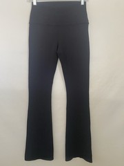 ALO ‘AIRBRUSH HIGH WAIST BOOTCUT LEGGINGS FULL 33″‘ IN BLACK MSRP $128
