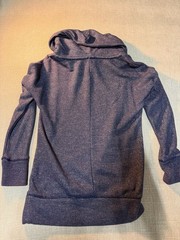Aerie Sparkle Navy Blue Cowl Neck Pullover Sweater Women’s Size XS