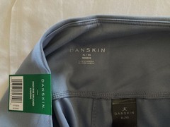 Danskin Ladie’s High Rise Brushed Leggings, No Slip, Side Pockets-XL-Nebula-NWT