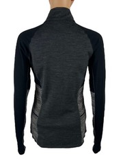 Icebreaker Merino GT Womens Small Comet Long Sleeve Half Zip Impulse Layer Gray