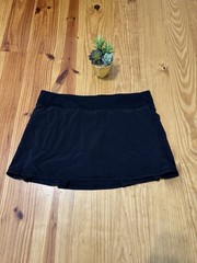 Lululemon Pace Rival Skirt Tall 4 way Stretch 15″ Black Womens SZ 14 Tenniscore