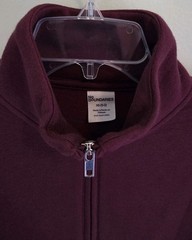 No Boundaries Women’s XS 0-2 Half Zip Pullover Sweatshirt DARK CHERRY #10726
