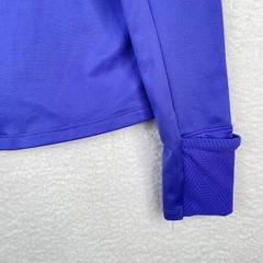 Under Armour Womens Purple ColdGear Running Top Funnel Neck Thumbholes Small