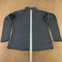 Sport-Tek Ladies XL Gray Long Sleeve Sport-Wick Stretch 1/2-Zip Pullover *Flaw