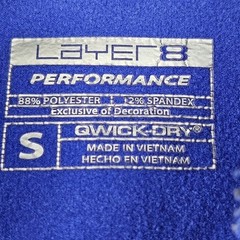Layer8 Performance Quick Dry Ladies Sm Full Zip Jacket Pit To Pit 17in Pockets