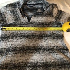 Lands End Women’s Fleece 1/4 Zip Pullover Black White Heathered Size S (6-8)