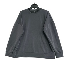 Lazypants Women’s XL Gray Scuba Crewneck Lounge Scuba Sweatshirt B1041