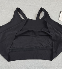 Nike Yoga Luxe Womens Size 3X Shelf Bra Cropped DriFit Tank Black NWT