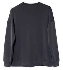 LAZYPANTS Womens M Charcoal Pullover Sweatshirt Modal Blend Super Soft NWT