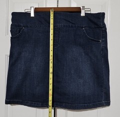 S.C. & CO. Women’s Blue Pull-On Skort w/ Pockets Stretch, Short, XL