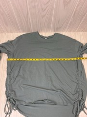 Lululemon Side Cinch Pima Cotton Long Sleeve Green Size 8