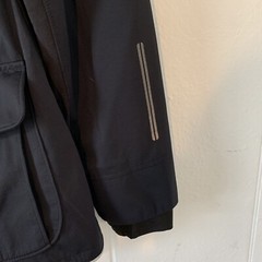 Brooks Womens Medium Jacket Coat Running Shelter Technology Black Snap Zip