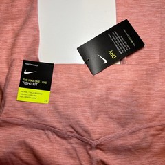 Nike One Luxe Full Length Pants Dri-Fit Yoga Heathered Pink