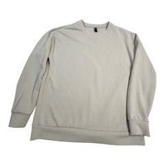 LAZYPANTS Womens Size M Light Beige Crew Neck Long Sleeve Pullover Sweatshirt