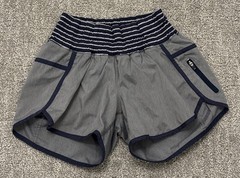 Lululemon Tracker Short II 4 Way Stretch Heathers Slate Grey Inkwell Stripe 4