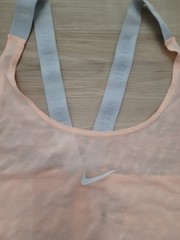 Nike Training Tank Top Mesh Lightweight Peach Athletic Womens Medium Running