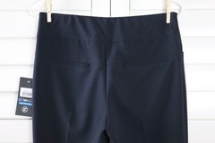 IBKUL NWT $99 Solid Black 4 Way Stretch Athletic Casual Ankle Pants Size 4