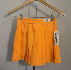 No Boundaries Orange Pleated Tennis Skort Women’s XS 0-2 Pull-On Elastic Waist