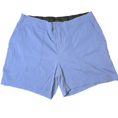 Eddie Bauer Women’s 10 Periwinkle Blue Purple 4″ Shorts with Large Pockets Nylon
