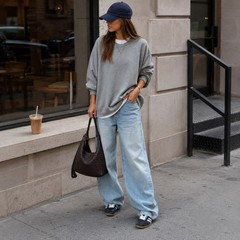 Universal Thread Gray Pullover Sweatshirt XL Crewneck Oversized Minimalist