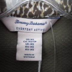 Tommy Bahama Everyday Active Jacket Women XS Leopard UPF 50 Outdoor Camp NWT
