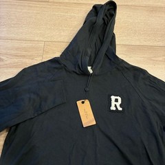 NWT Rag & Bone Women’s Principal Cropped Hoodie Logo Black Size XS