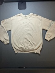 Custom Gildan Women’s Tan Smile Sweatshirt Pullover Size M
