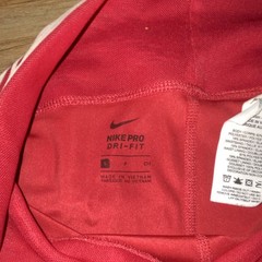 Nike Pro Dri-FIT Women’s Compression Shorts Pull-On Stretch Red/White S