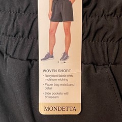 Mondetta Women Performance Activewear Woven Stretch Quick Dry Wick Shorts 3X
