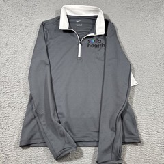 NWT Nike Golf Dri-FIT Women 1/2 Zip Stretch Pullover Gray Sz M Soda Health
