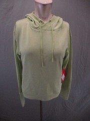 NWT Helly Hansen Size M Womens Green Drawstring Lightweight Athletic Hoodie 118