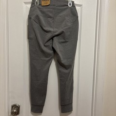 Avalanche Active Women’s Hi-Waisted Leggings /Drawstring Waist Gray Size XL NWT