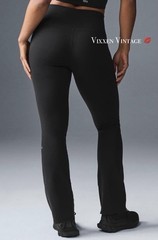 ALO ‘AIRBRUSH HIGH WAIST BOOTCUT LEGGINGS FULL 33″‘ IN BLACK MSRP $128
