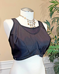 Glamorise, No-Bounce Camisole Elite Sports Bra Wirefree/Unlined Black Us Sz 44H