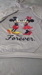Disney Mickey Minnie Mouse Hoodie Sweatshirt Always Forever Graphic Gray 5XL