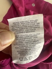 Layer 8 Women L Magenta Purple High Neck Crop Tank Top w/Built In Shelf Bra. 30