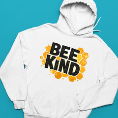 Bee Kind World Bee Day Hoodie Cute Cartoon Bumble Bee Honey Jar Funny Gift