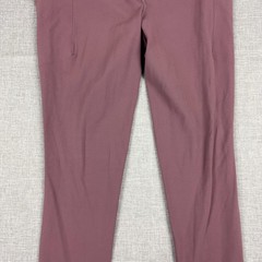 Athleta Leggings Womens M Purple Salutation Stash 7/8 Tight Ankle Pockets Yoga