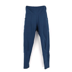 SHEIN Activewear Leggings Womens S Blue Stretch Elastic Waist Pockets Mid Rise