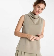 CALIA Women’s Sandwash Sleeveless Pullover, Medium – Ground Fennel